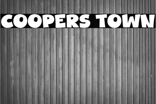 Coopers Town フォント examples