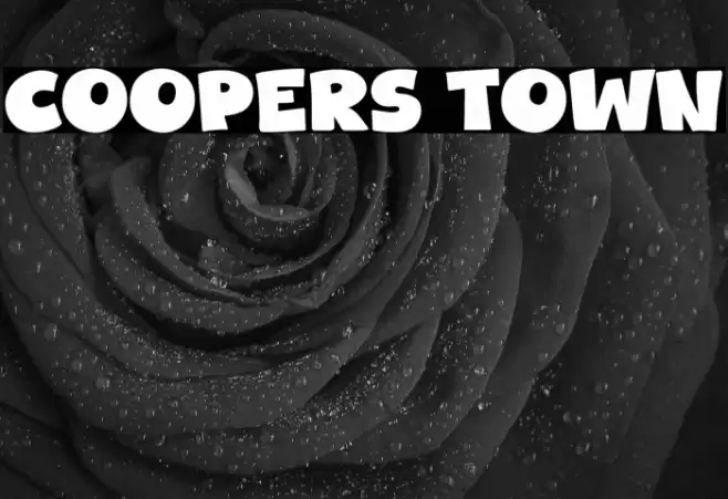 Coopers Town フォント examples
