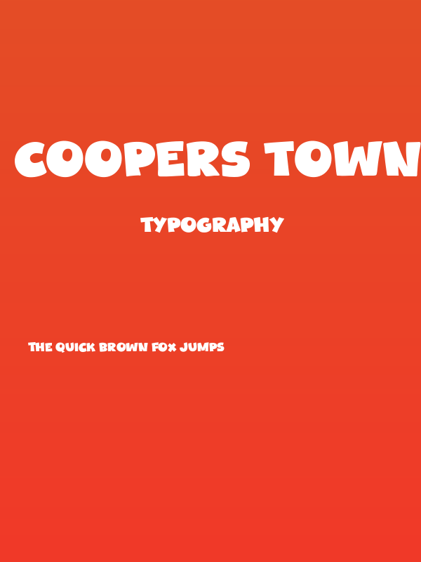 Coopers Town Poster