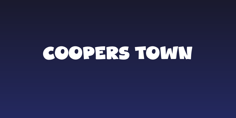 Coopers Town Social Header