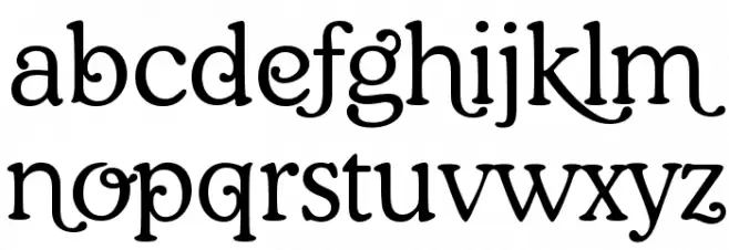 Coopman Font LOWERCASE