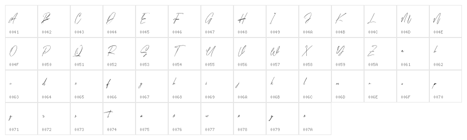 Coopslight Free Regular Character Map