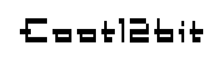 Coot12bit  font caratteri gratis