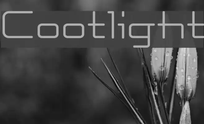 Cootlight Font examples