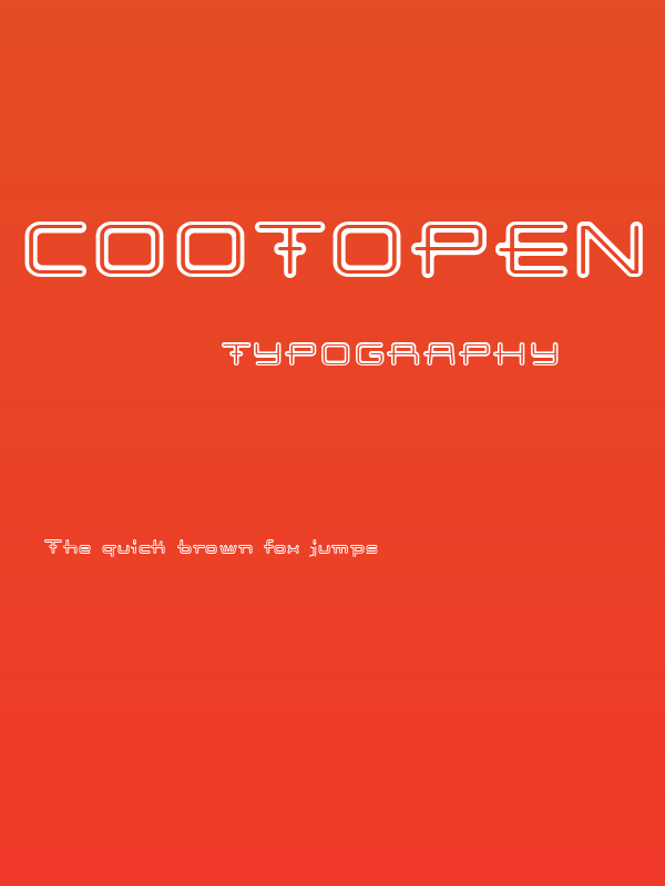 Cootopen Poster