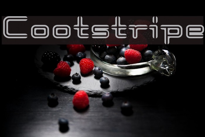 Cootstripe Font examples