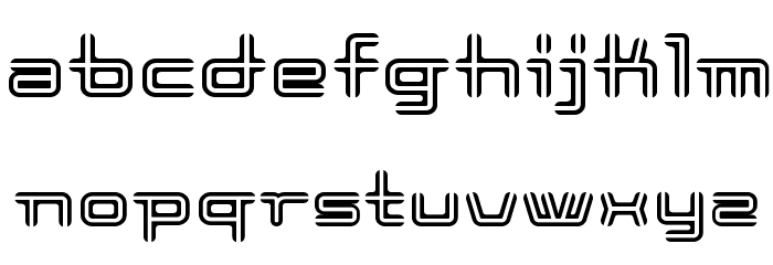 Cootstripe Font LOWERCASE