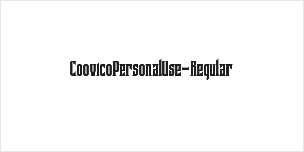 CoovicoPersonalUse-Regular Logo