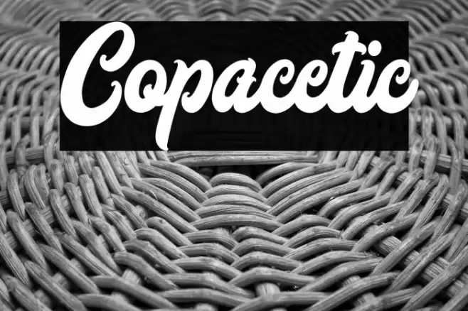 Copacetic Font examples