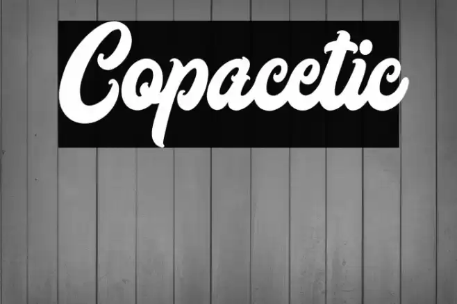 Copacetic Font examples