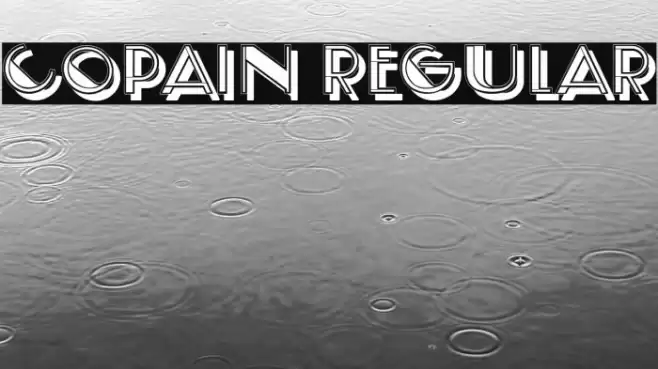 Copain Regular Font examples