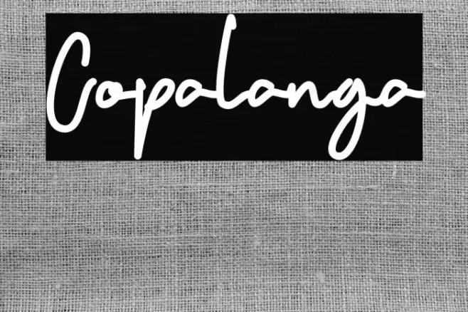 Copalanga Font examples