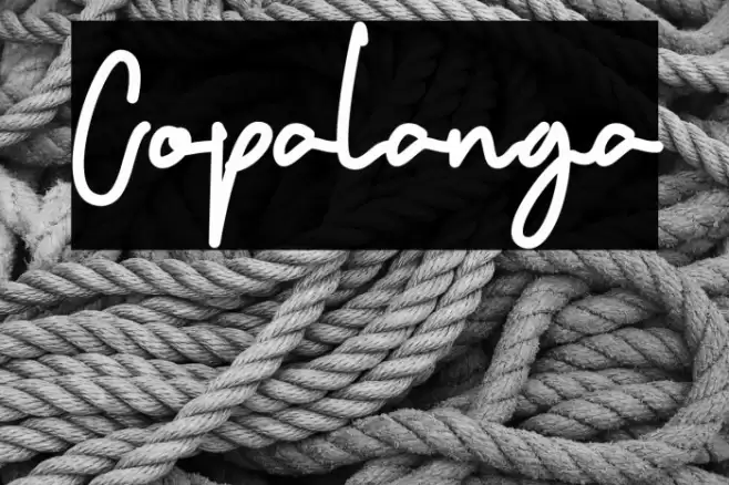 Copalanga Font examples