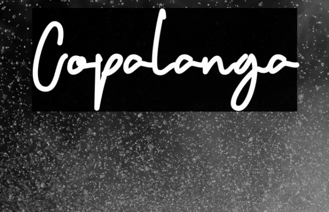 Copalanga Font examples