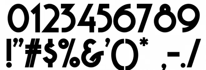 Copasetic NF Bold Font OTHER CHARS