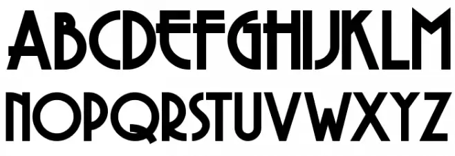 Copasetic NF Bold Caratteri MAIUSCOLE