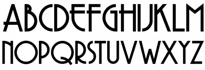 Copasetic NF Caratteri MAIUSCOLE