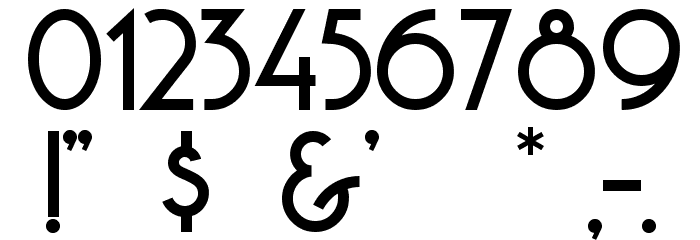 Copasetic Font OTHER CHARS