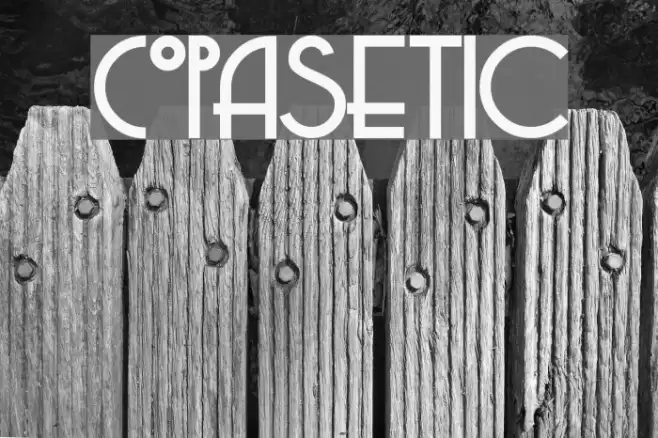 Copasetic Schriftart examples