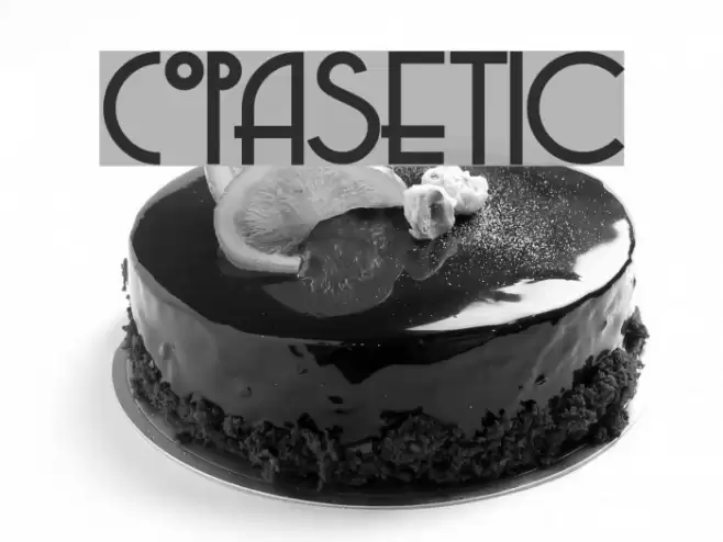 Copasetic Schriftart examples