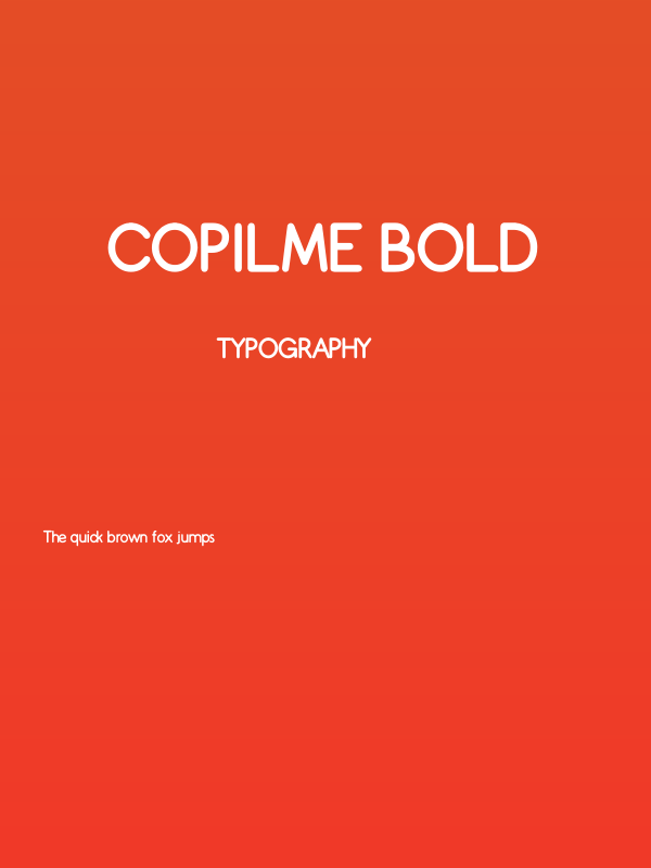 Copilme Bold Poster