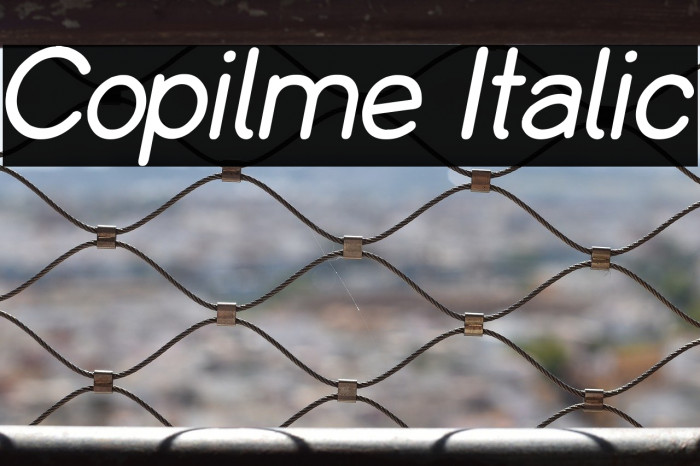 Copilme Italic Example 1