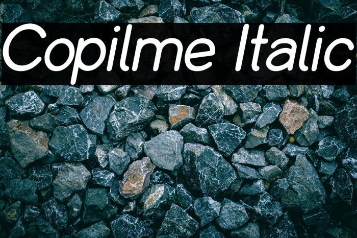Copilme Italic Example 2