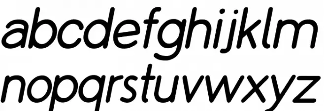 Copilme Italic फ़ॉन्ट लोअरकेस