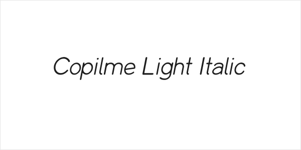 Copilme Light Italic Logo