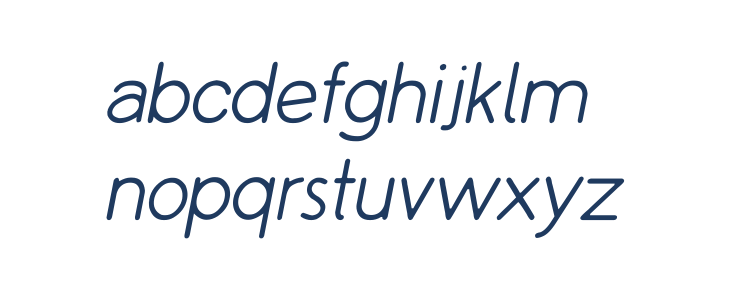 Copilme Light Italic Lowercase