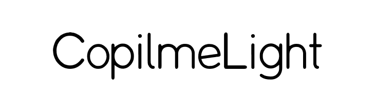 Copilme Light  Скачать бесплатные шрифты
