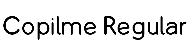 Copilme Regular फ़ॉन्ट
