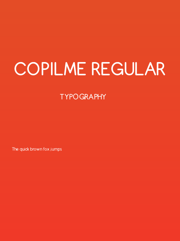 Copilme Regular Poster