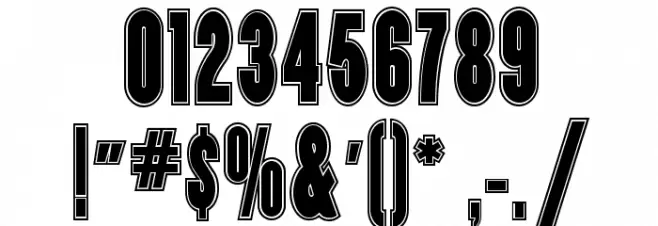 Copper Canyon Inline WBW Font OTHER CHARS