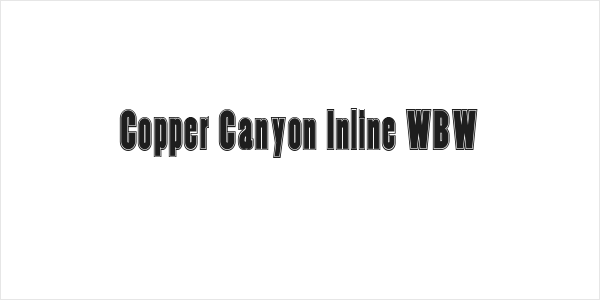 Copper Canyon Inline WBW Logo