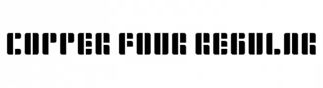 Copper Four Regular  免费字体下载