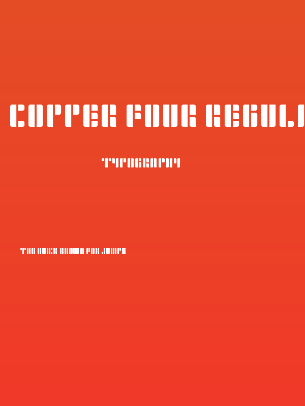 Copper Four Regular Poster