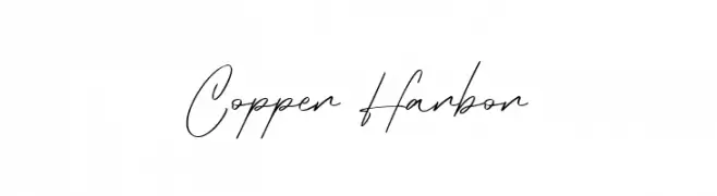 Copper Harbor  フリーフォントのダウンロード