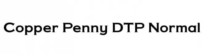 Copper Penny DTP Normal  免费字体下载