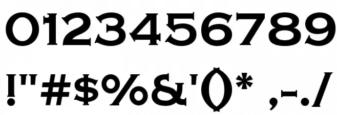 Copper Penny DTP Normal フォント その他の文字
