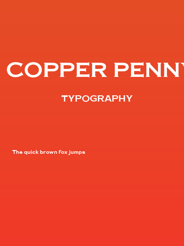 Copper Penny DTP Normal Poster