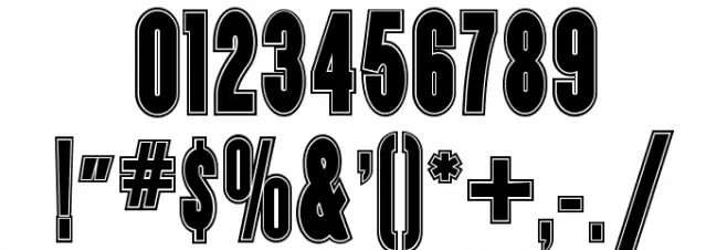 CopperCanyonInlineWBW Font OTHER CHARS