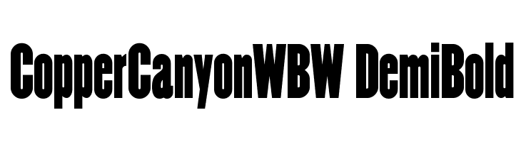 CopperCanyonWBW DemiBold Font