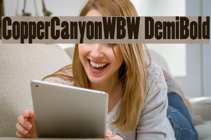 CopperCanyonWBW DemiBold Font examples