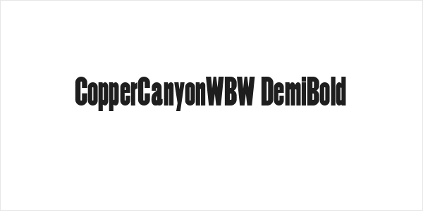 CopperCanyonWBW DemiBold Logo