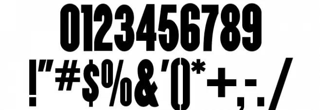 CopperCanyonWBW Font OTHER CHARS