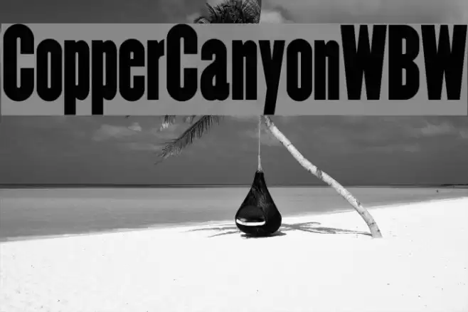 CopperCanyonWBW Font examples