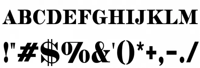 Copperhead Condensed Font OTHER CHARS