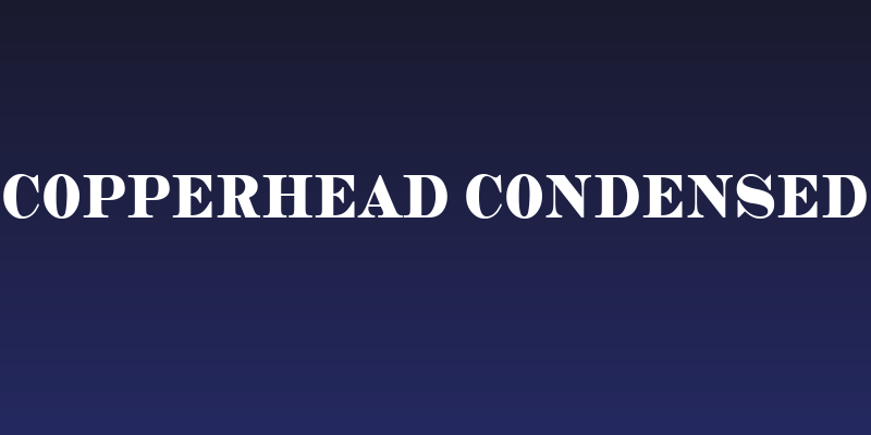 Copperhead Condensed Social Header