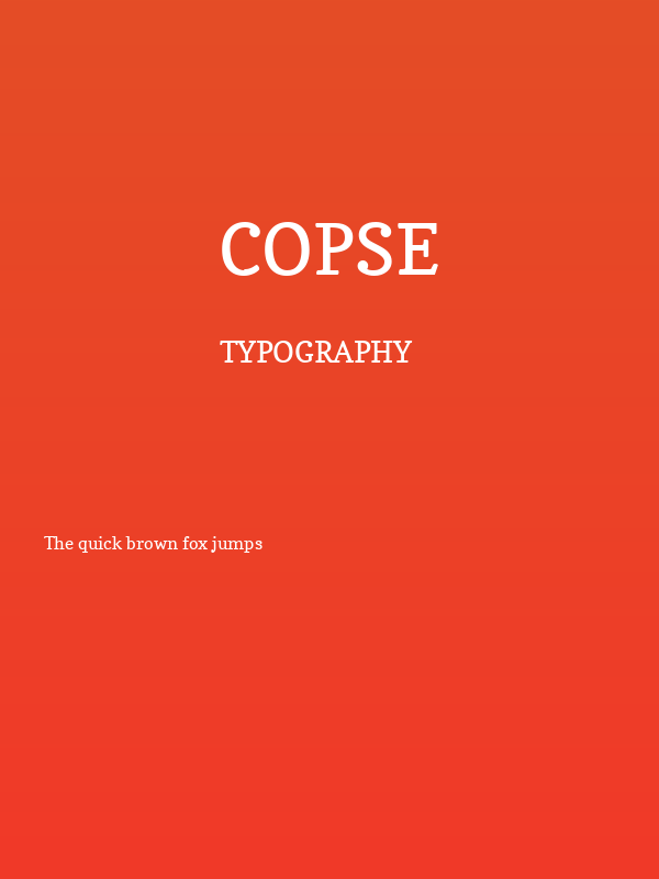 Copse Poster